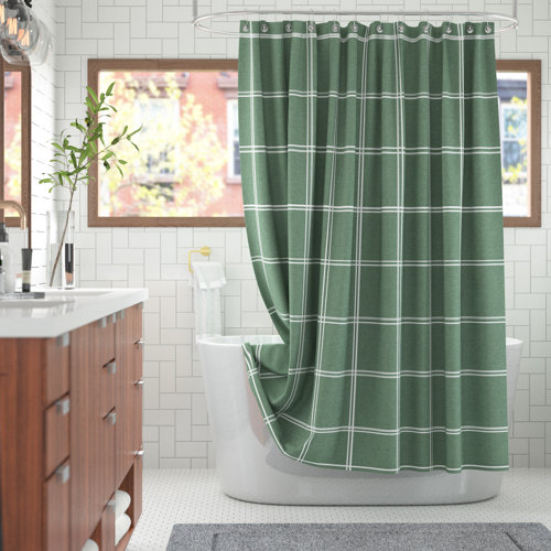 Green Shower Curtains & Shower Liners You'll Love